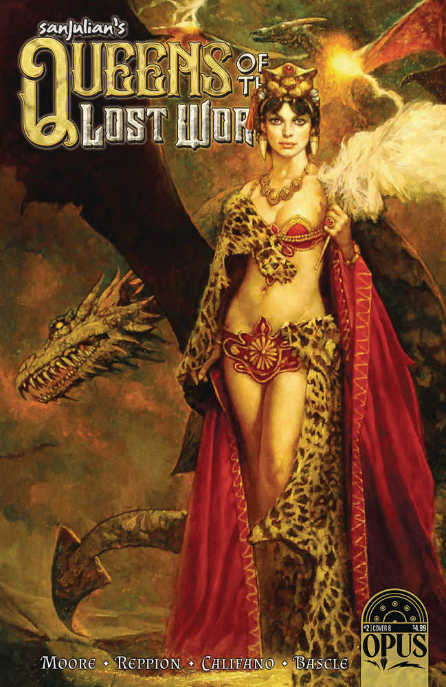 OPUS COMICS COMIC BOOK Sanjulian Queen Lost World #2 (Of 5) Cover B Sanjulian