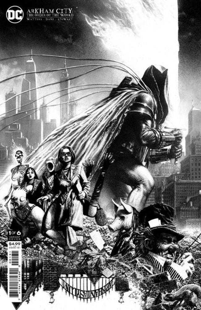 Packrat Comics Arkham City The Order Of The World #1 (Of 6) Cover C 1 in 25 Steve Beach Black &