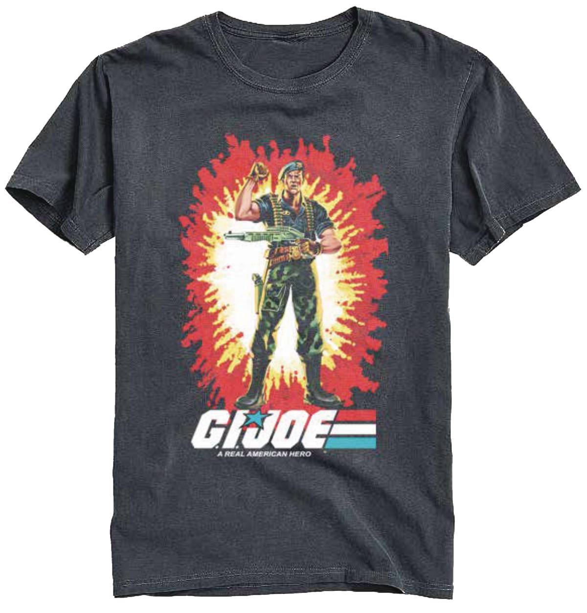 Packrat Comics t-shirt GI JOE A REAL AMERICAN HERO VINTAGE BLACK T/S