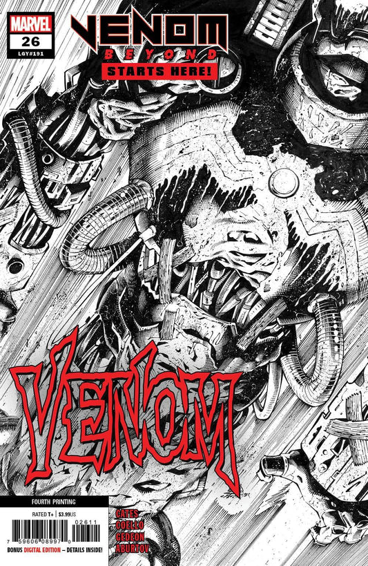 Packrat Comics VENOM #26 4TH PTG COELLO VAR