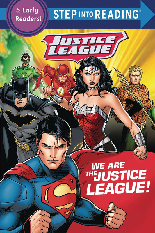 RANDOM HOUSE BOOKS YOUNG READE KIDS WE ARE THE JUSTICE LEAGUE STEP INTO READING SC