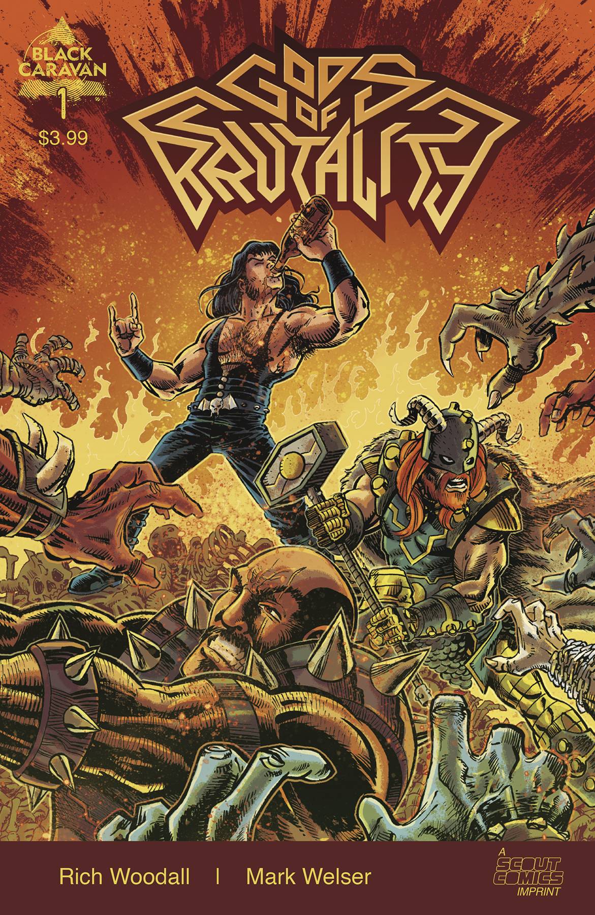 SCOUT COMICS COMIC BOOK GODS OF BRUTALITY #1 (OF 4) CVR A WELSER