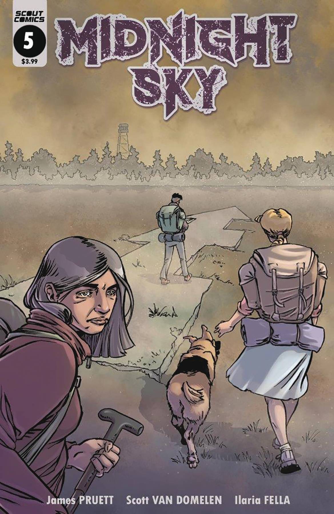 SCOUT COMICS COMIC BOOK MIDNIGHT SKY #5 CVR A VAN DOMELEN