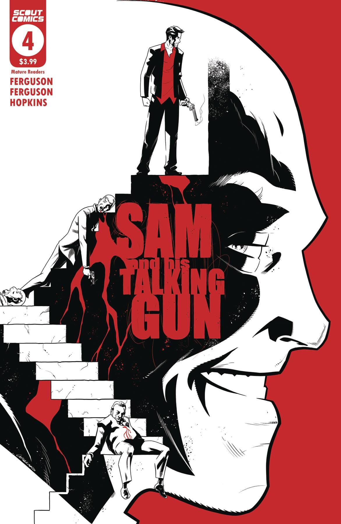 SCOUT COMICS COMIC BOOK SAM & HIS TALKING GUN #4