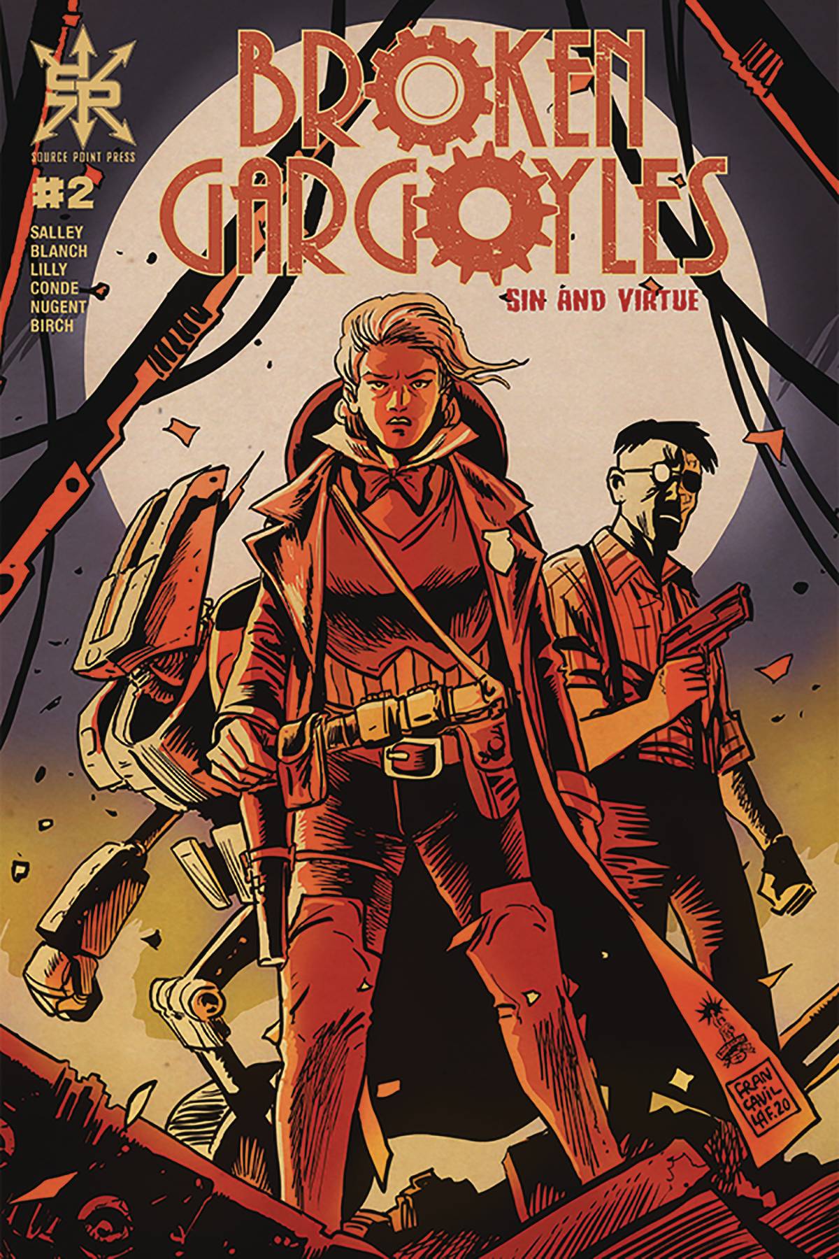 SOURCE POINT PRESS COMIC BOOK BROKEN GARGOYLES SIN AND VIRTUE #2 (MR)