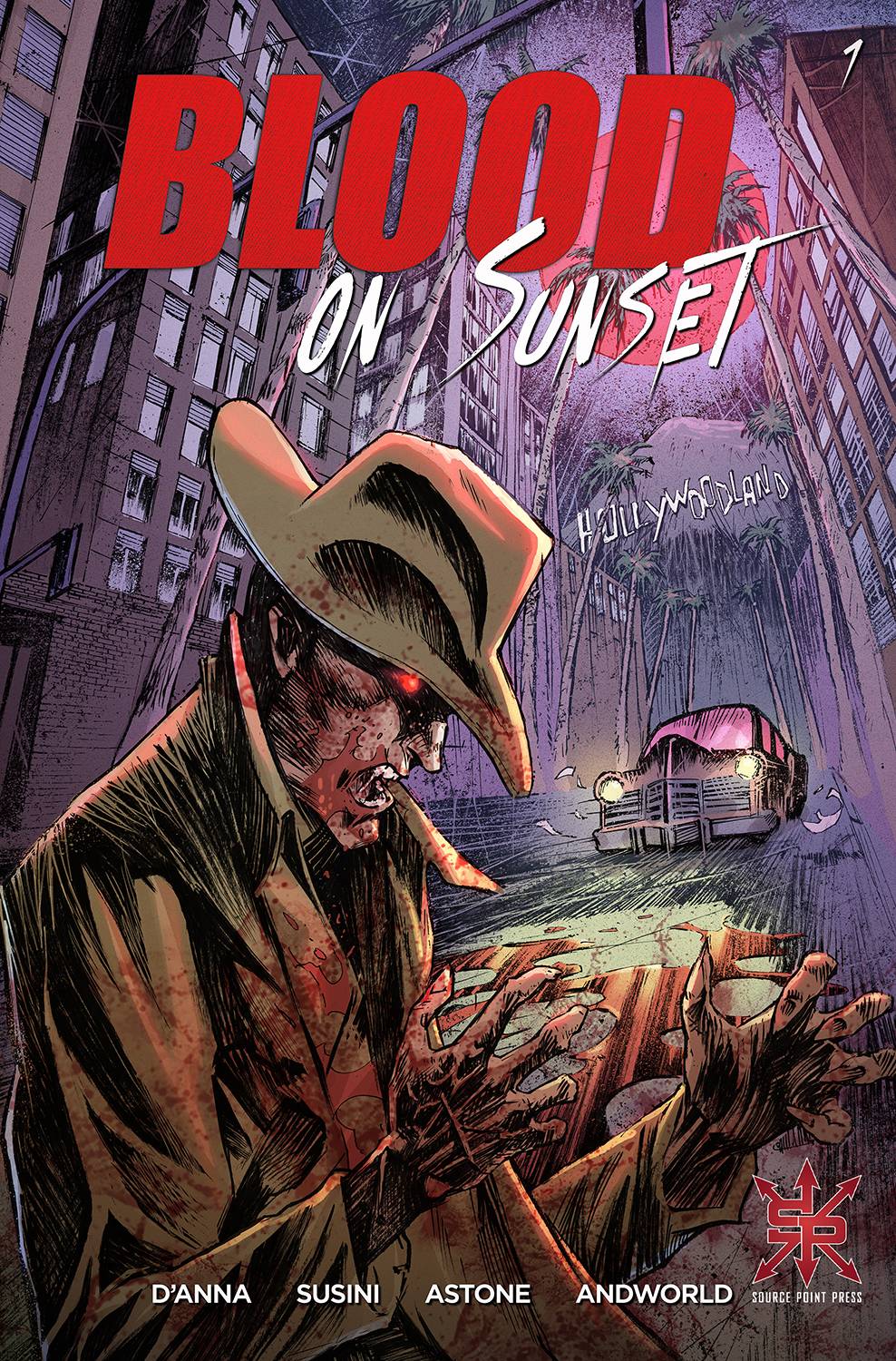 SOURCE POINT PRESS COMIC BOOK VF/NM BLOOD ON SUNSET #1 (OF 5) CVR A SUSINI (MR)
