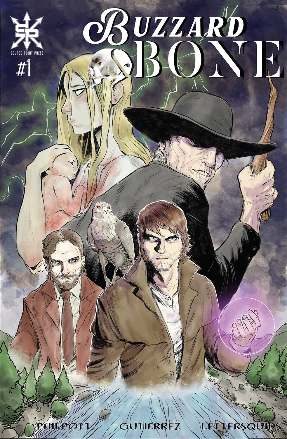 SOURCE POINT PRESS COMIC BOOK VF/NM BUZZARD AND BONE #1 (OF 4) CVR A GUTIERRREZ (MR)