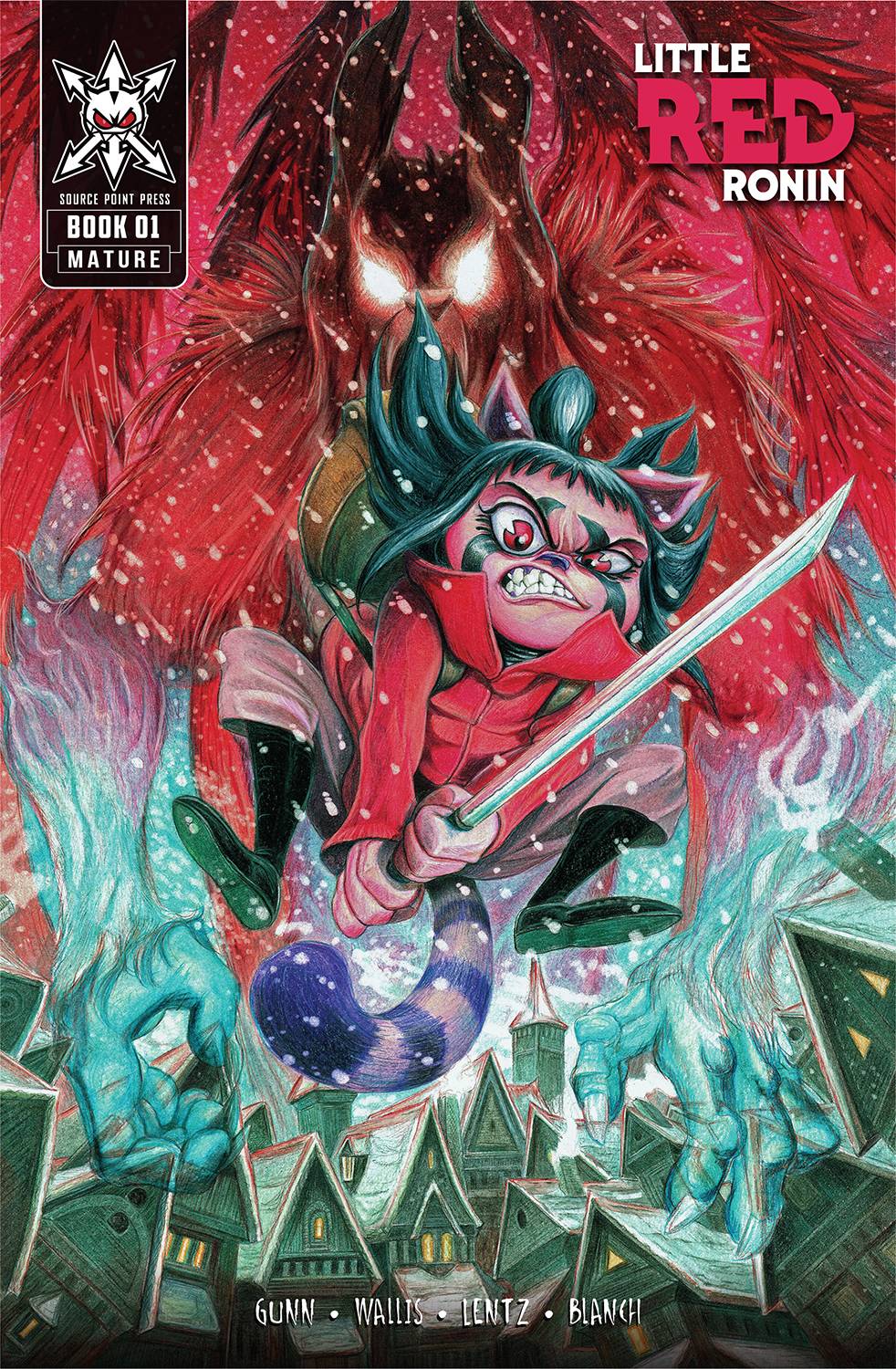 SOURCE POINT PRESS COMIC BOOK VF/NM LITTLE RED RONIN #1 CVR B VALENCIA (MR)