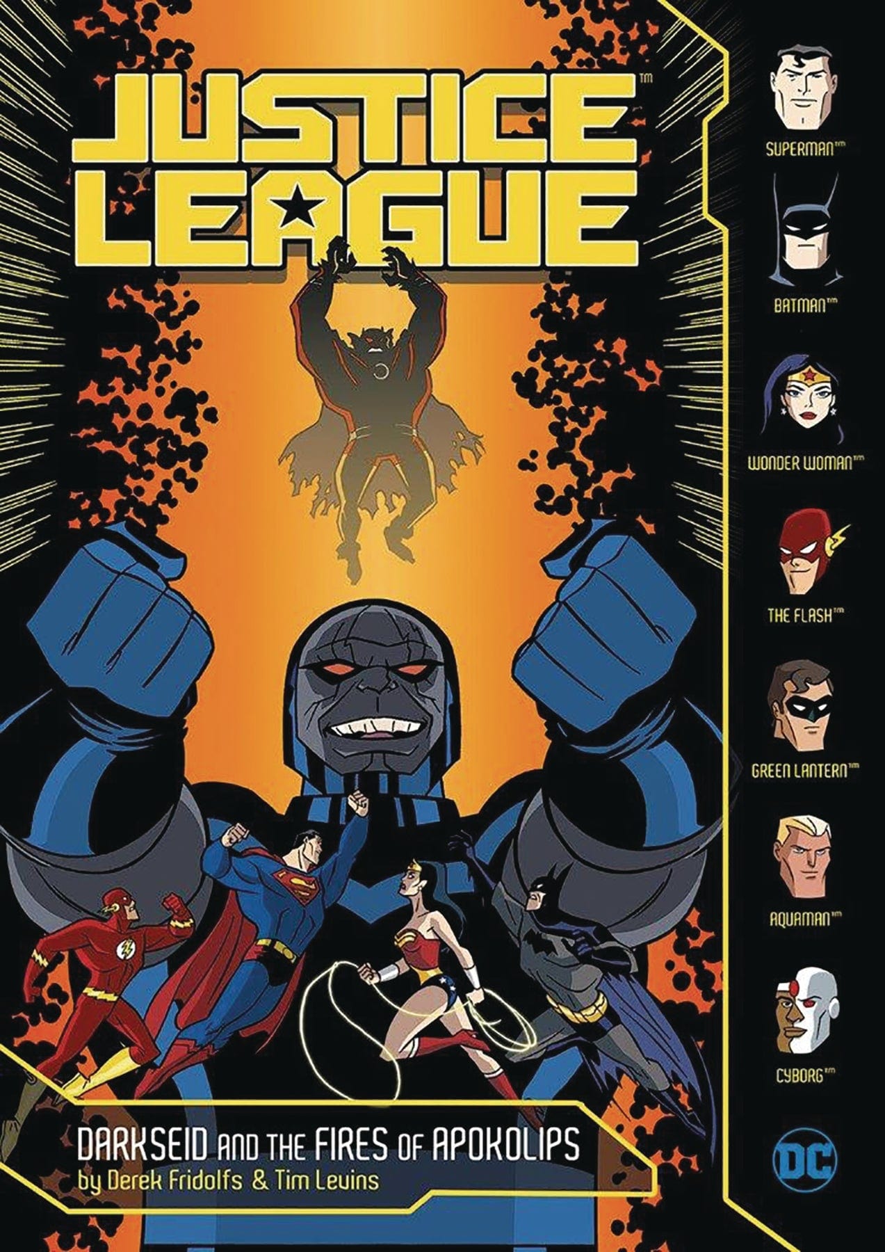 STONE ARCH BOOKS TRADE JUSTICE LEAGUE YR TP DARKSEID AND FIRES OF APOKOLIPS