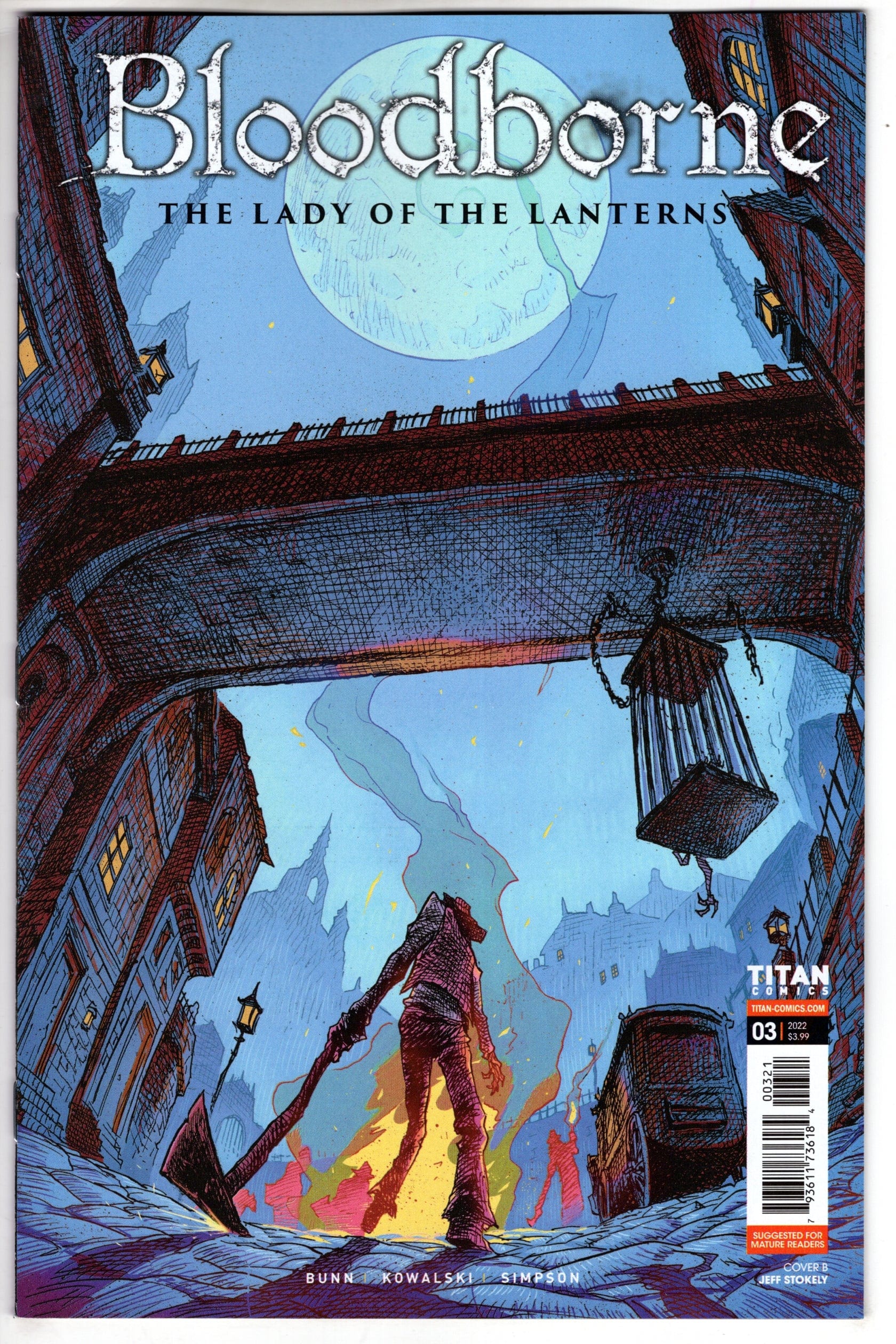 TITAN COMICS COMIC BOOK Bloodborne Lady Of Lanterns #3 Cover B Stokely (Mature)