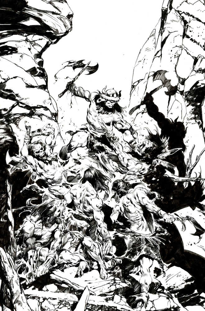 TITAN COMICS COMIC BOOK Conan Barbarian #1 Cover J 10 Copy Variant Edition Torre Virgin Black & White (Mature)