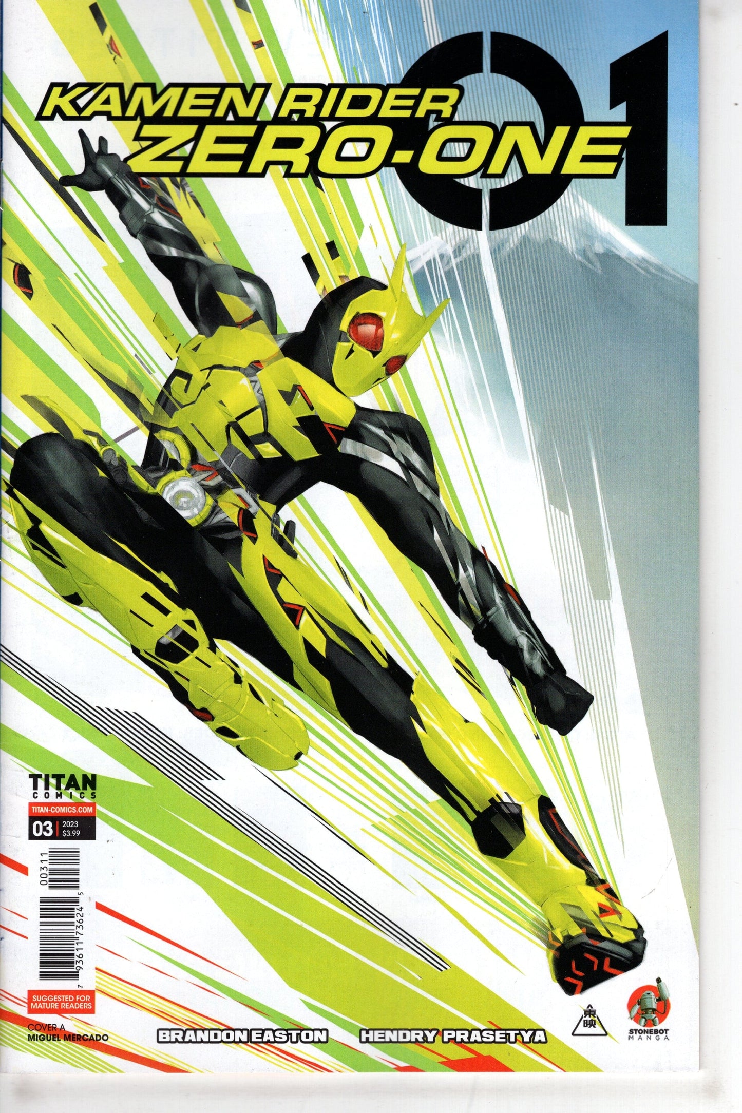 TITAN COMICS COMIC BOOK Kamen Rider Zero One #3 Cover A Mercado
