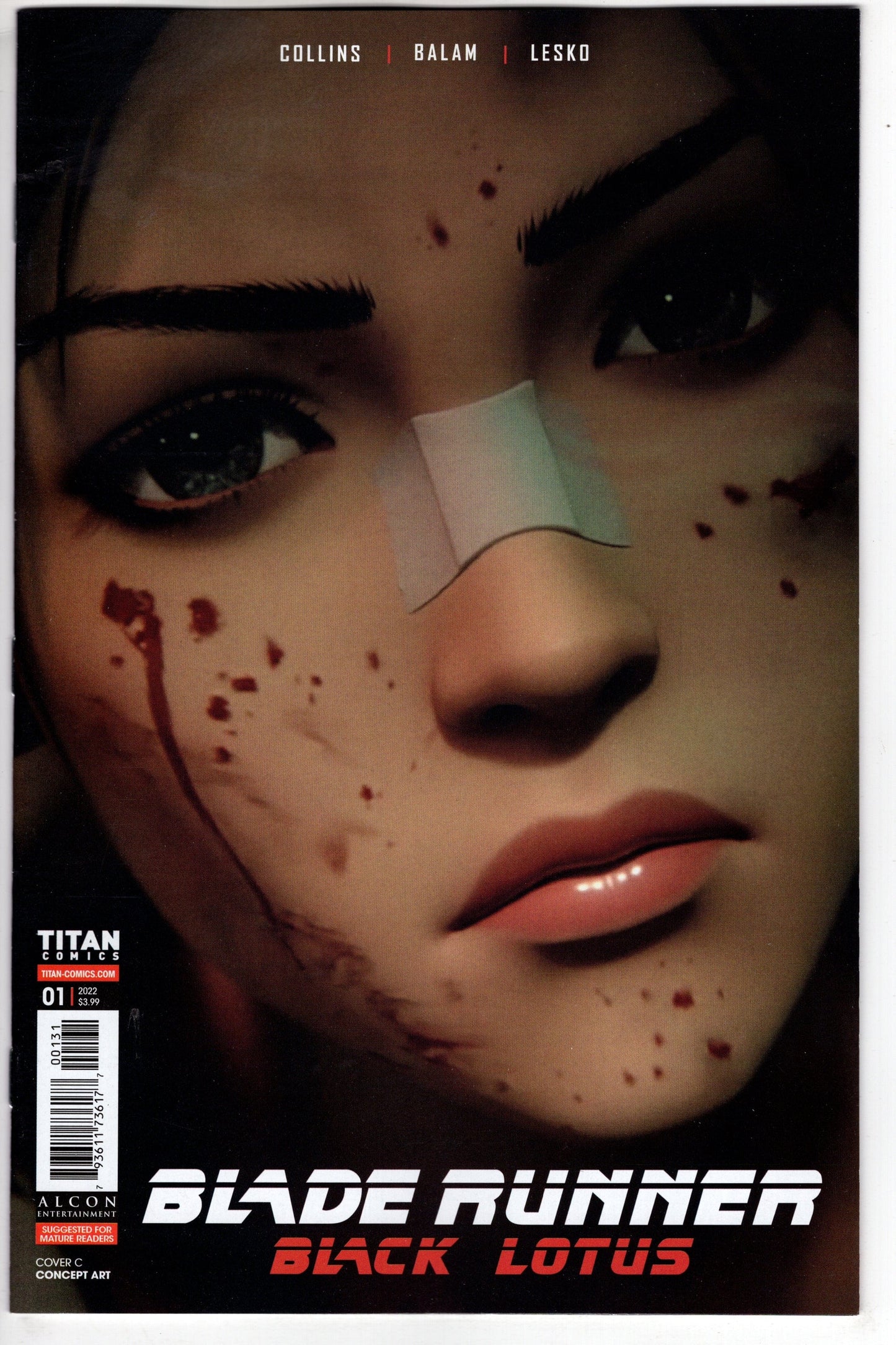 TITAN COMICS COMIC BOOK VF/NM BLADE RUNNER BLACK LOTUS #1 CVR C CONCEPT ART