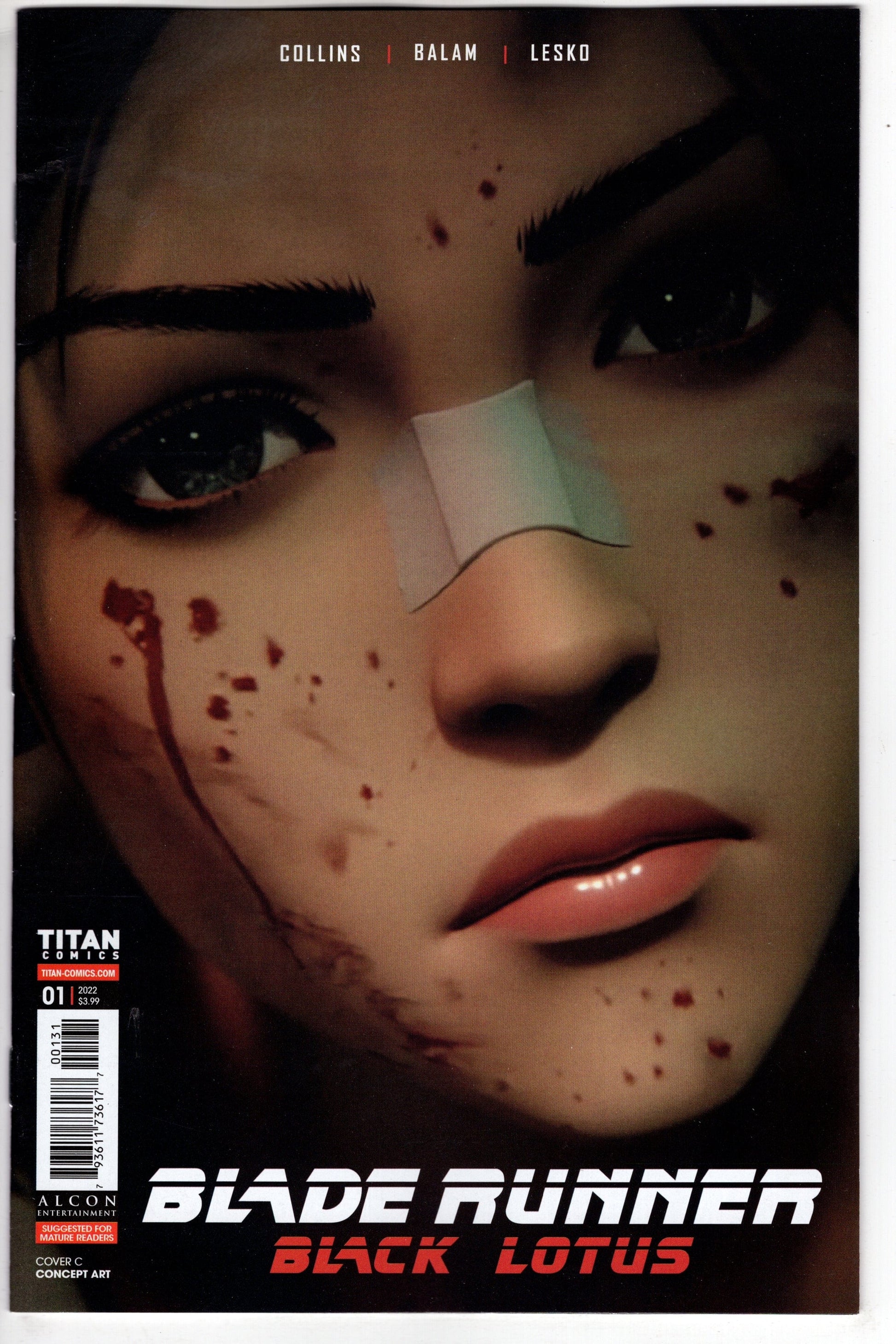 TITAN COMICS COMIC BOOK VF/NM BLADE RUNNER BLACK LOTUS #1 CVR C CONCEPT ART