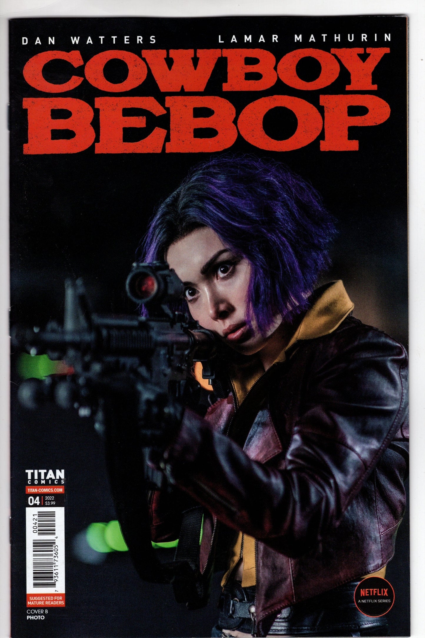 TITAN COMICS COMIC BOOK VF/NM COWBOY BEBOP #4 CVR B PHOTO
