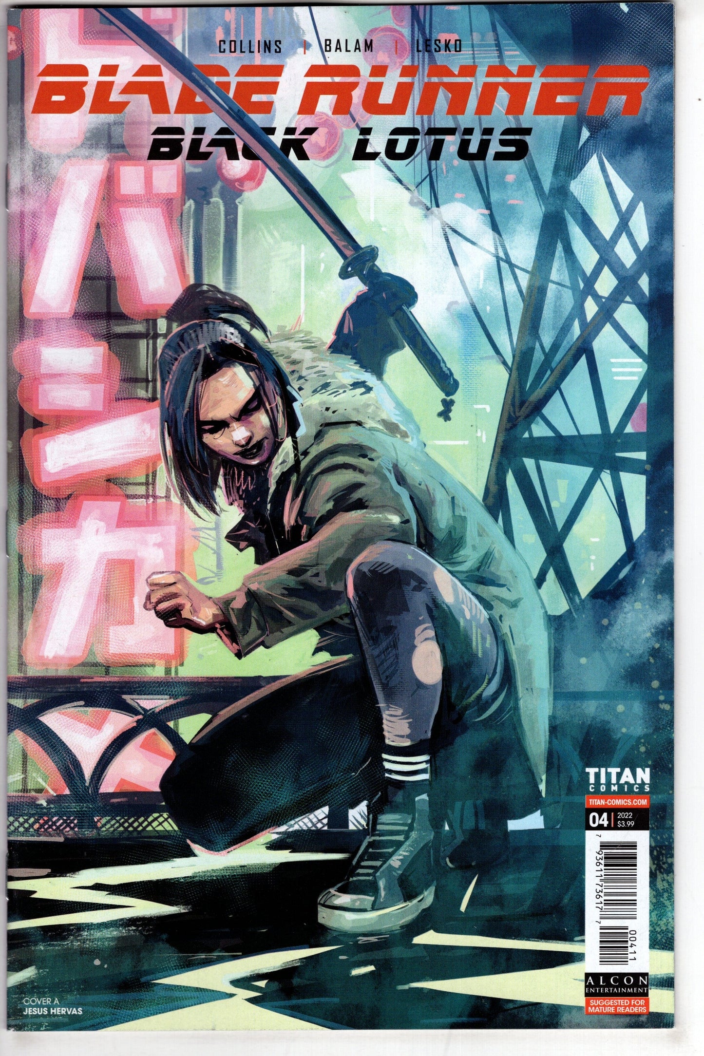 TITAN COMICS COMIC BOOKS BLADE RUNNER BLACK LOTUS #4 CVR A HERVAS