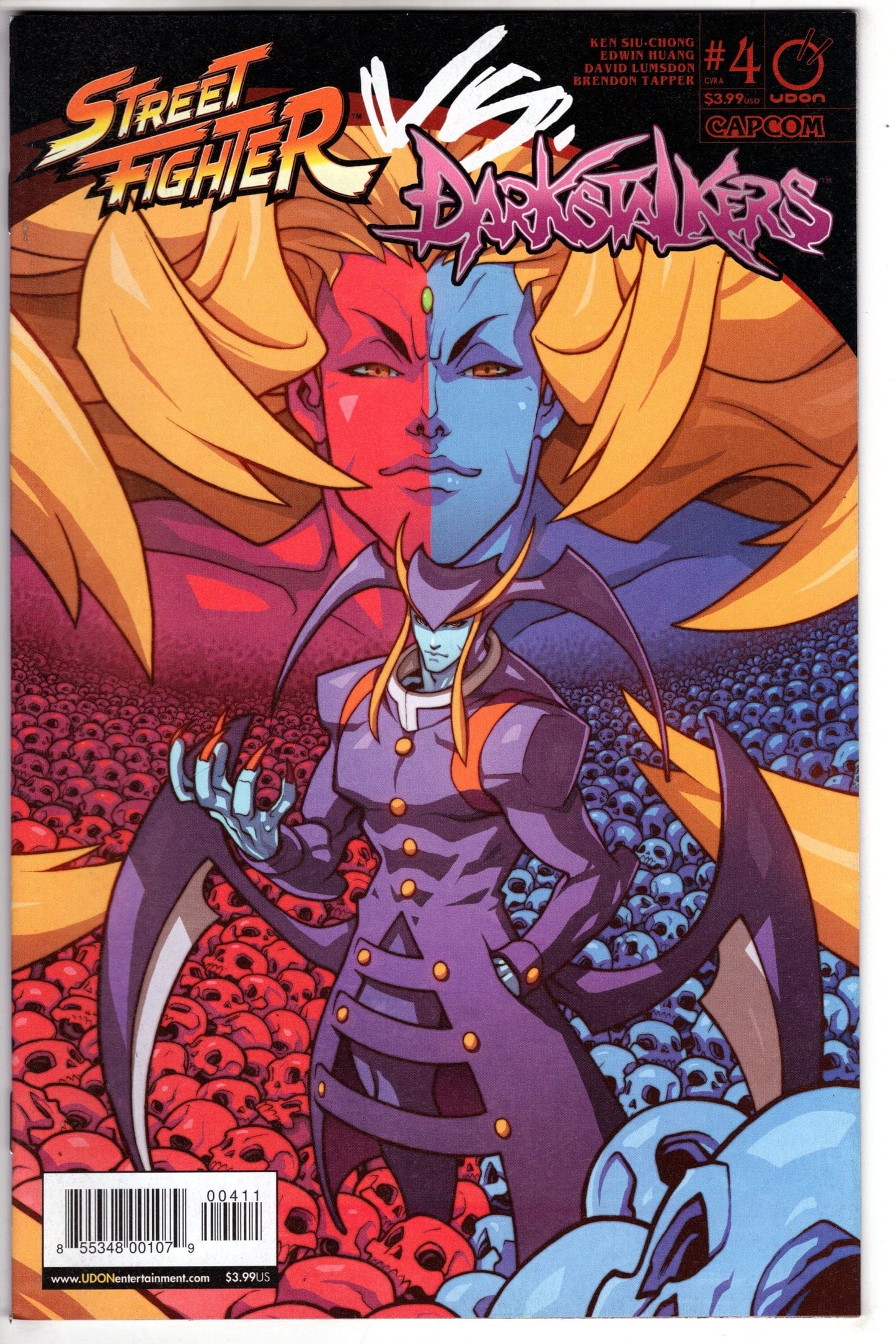 UDON ENTERTAINMENT INC STREET FIGHTER VS DARKSTALKERS #4 (OF 8) CVR A HUANG
