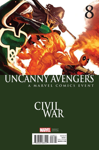UNCANNY AVENGERS #8 HANS CIVIL WAR VAR ASO - Packrat Comics
