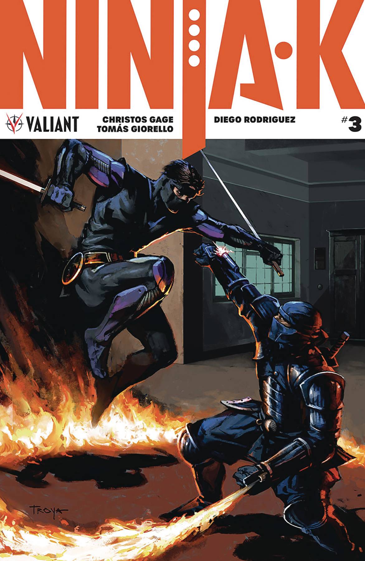 VALIANT ENTERTAINMENT LLC NINJA-K #3 CVR B TROYA