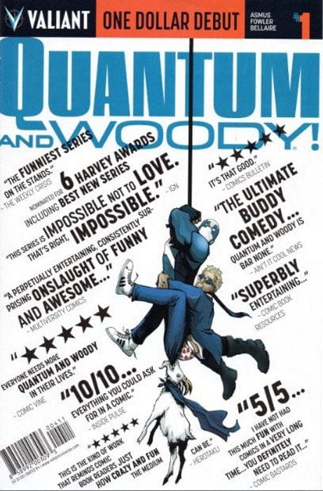 VALIANT ENTERTAINMENT LLC valiant QUANTUM & WOODY #1 ONE DOLLAR DEBUT ED