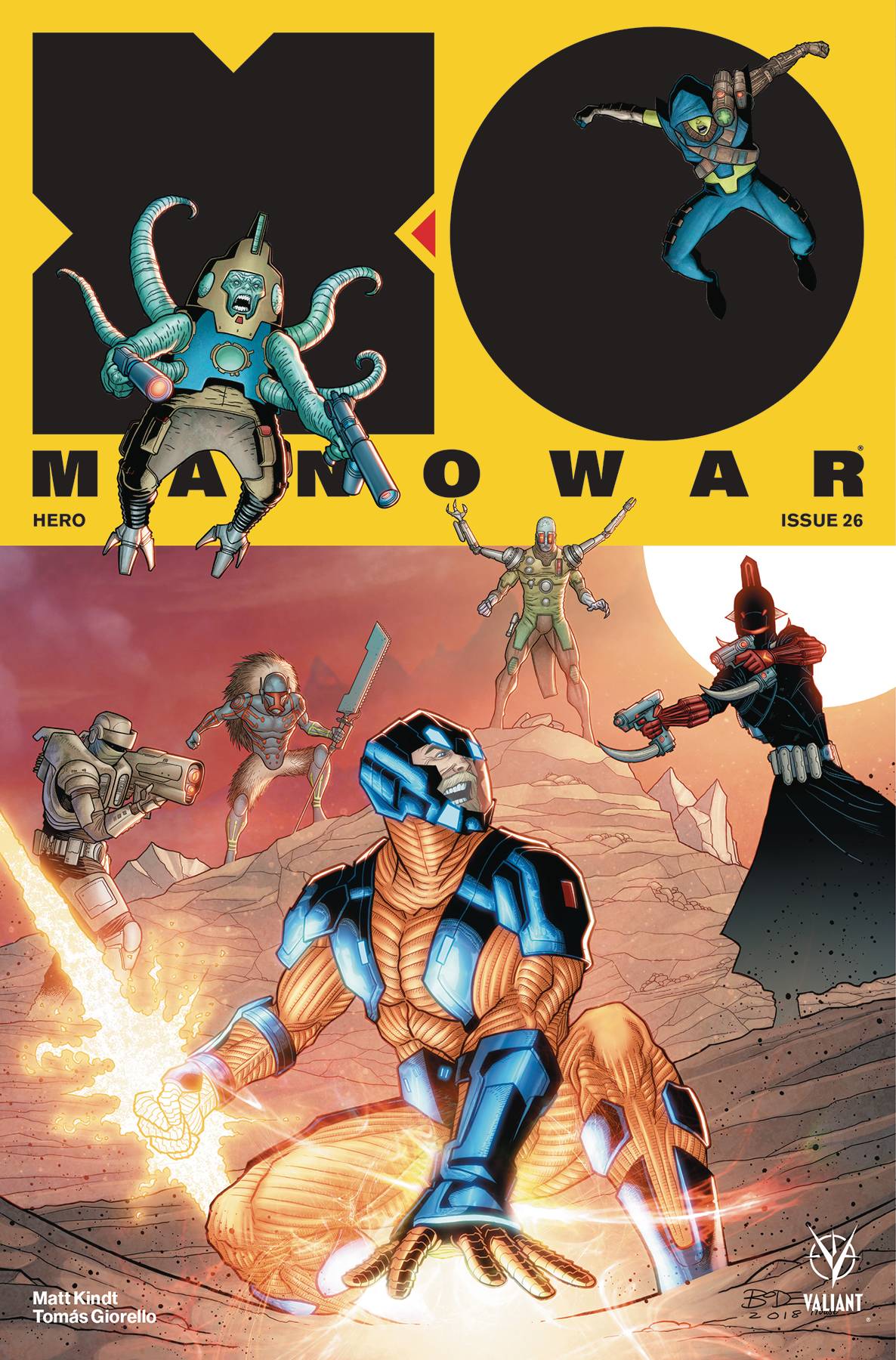 VALIANT ENTERTAINMENT LLC X-O MANOWAR (2017) #26 CVR B BODENHEIM