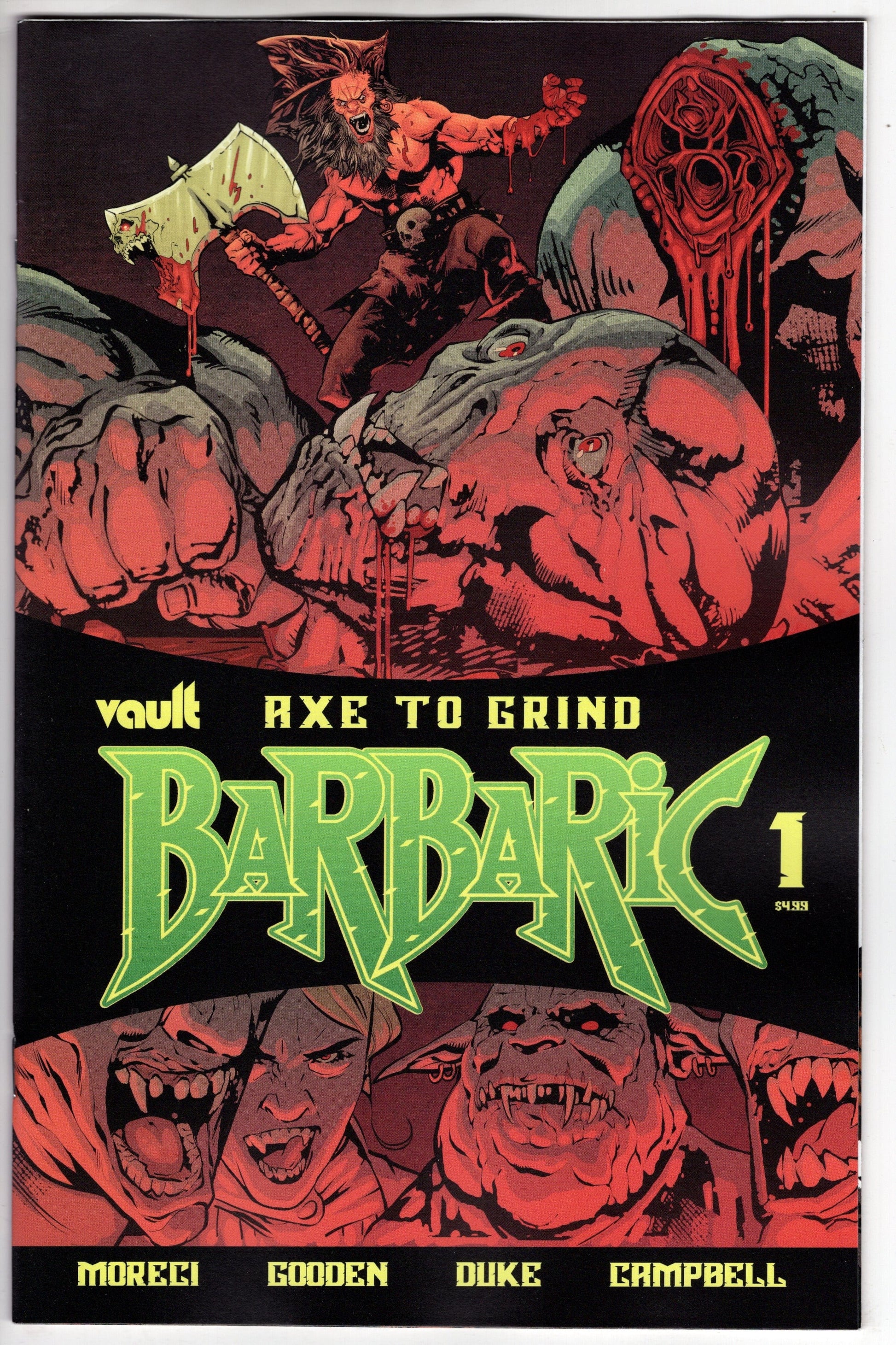 VAULT COMICS COMIC BOOKS BARBARIC AXE TO GRIND #1 CVR A GOODEN