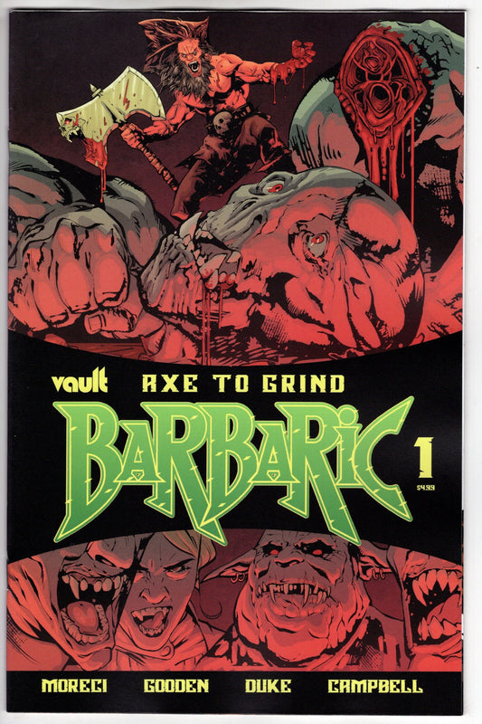 VAULT COMICS COMIC BOOKS BARBARIC AXE TO GRIND #1 CVR A GOODEN