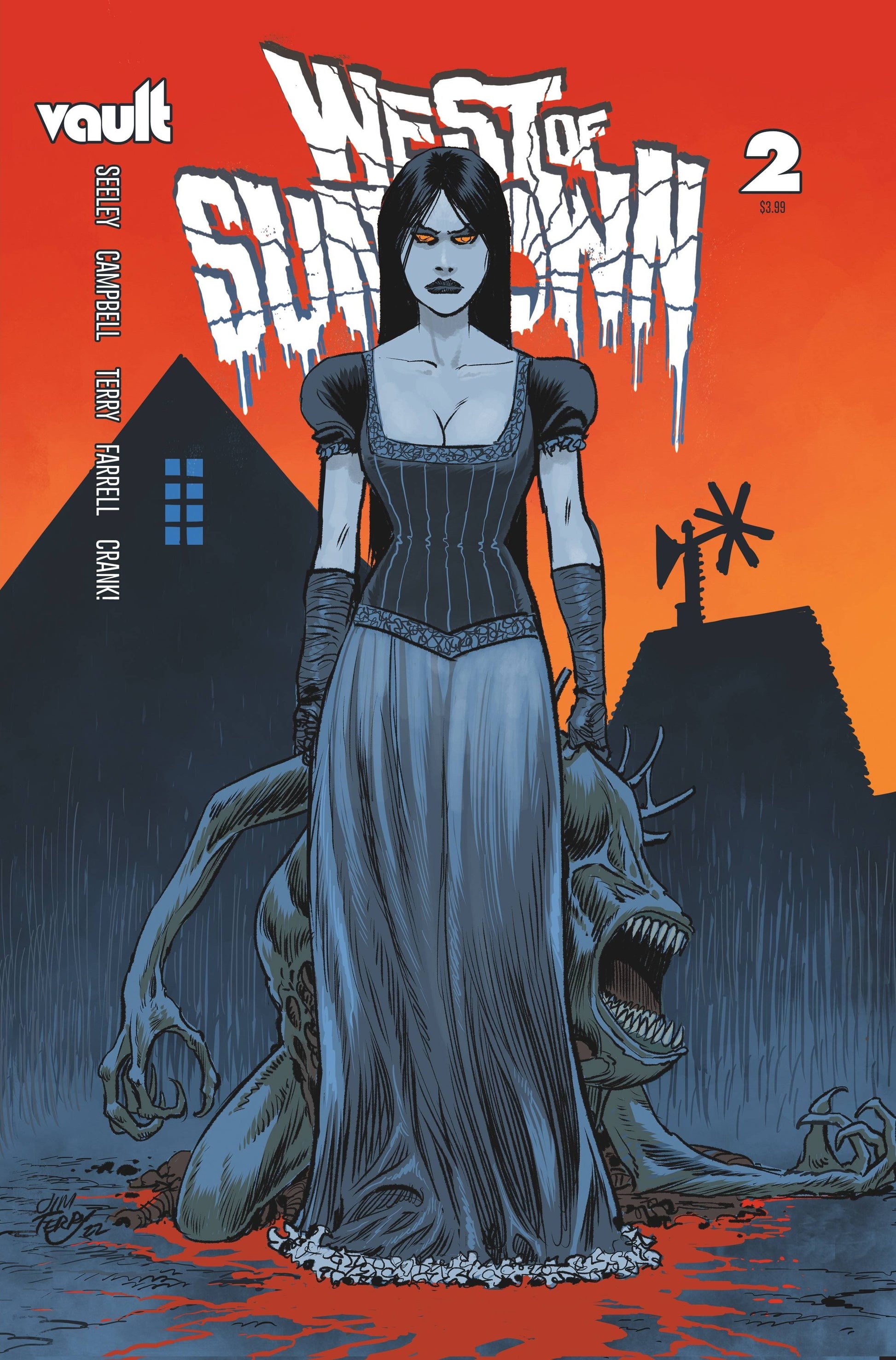 VAULT COMICS COMIC BOOKS VF/NM WEST OF SUNDOWN #2 CVR B TERRY