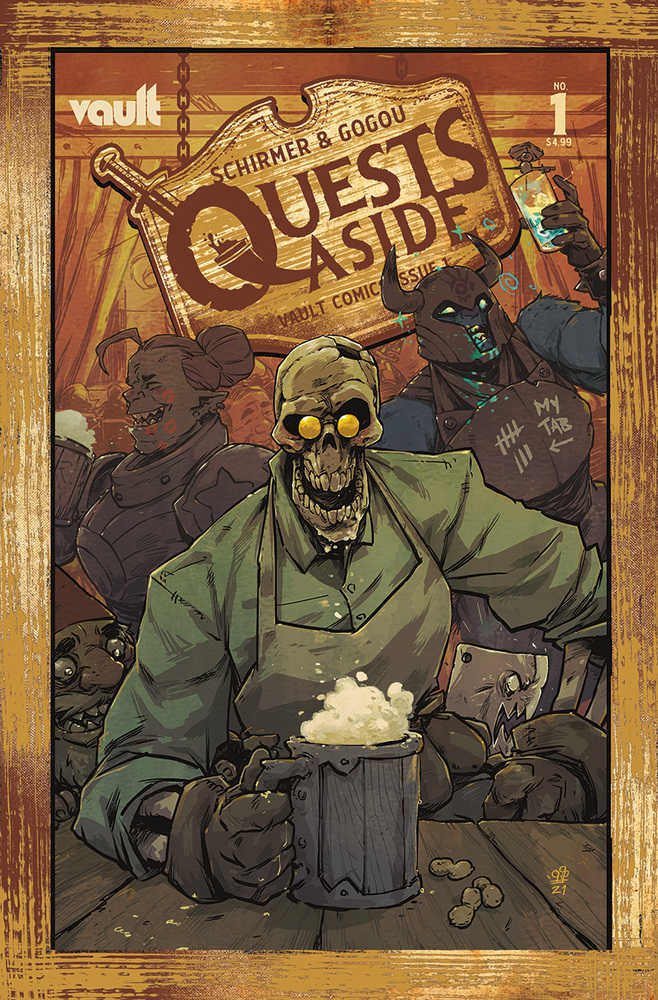 VAULT COMICS Comics Quests Aside #1 Cover B Dialynas