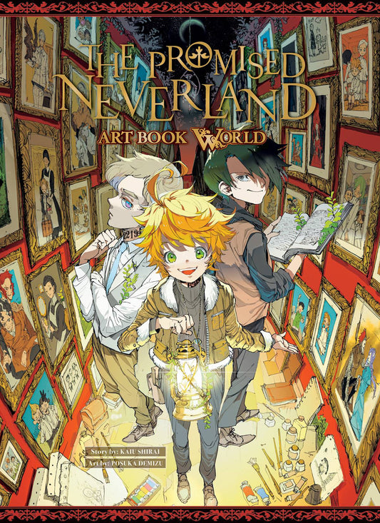 VIZ LLC MANGA VF/NM PROMISED NEVERLAND ART BOOK WORLD HC