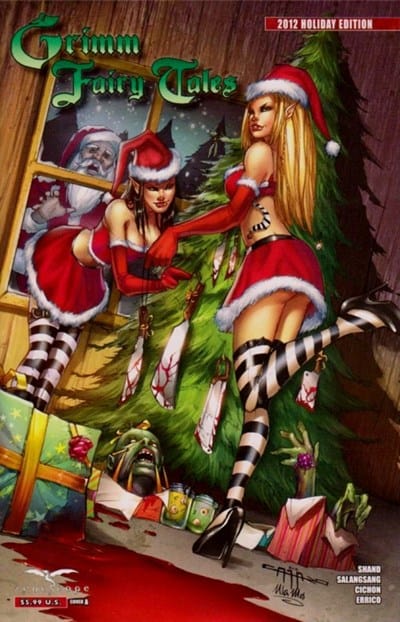 ZENESCOPE ENTERTAINMENT INC COMIC BOOK GFT 2012 HOLIDAY SPECIAL A CVR CAFARO (MR)