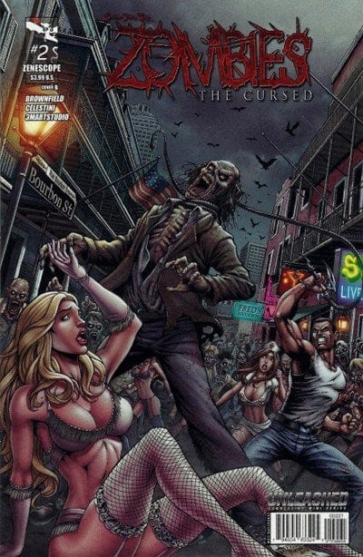 ZENESCOPE ENTERTAINMENT INC Comics VF GFT ZOMBIES CURSED #2 (OF 3) B CVR REYES